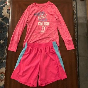 Girls youth outfit athletic wear size medium, xl